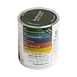 PanPastel extra dark starter set a set of 5 colors of dry pastel