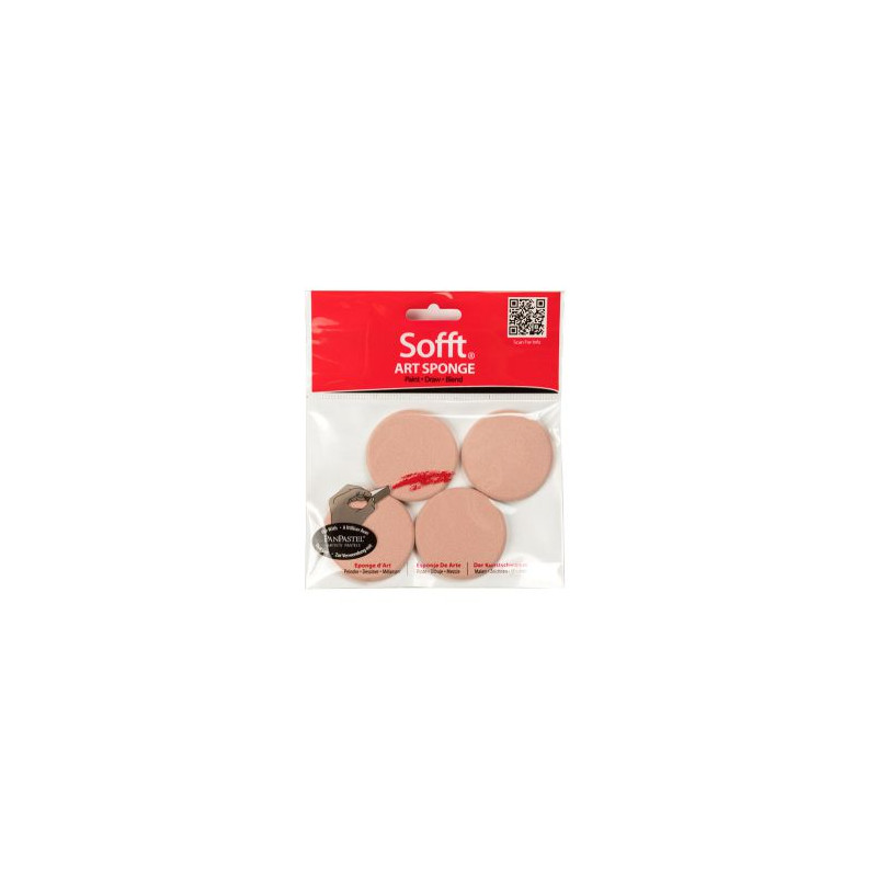 PanPastel Sofft gąbka okrągła 4szt - sklep plastyczny - szał dla plast