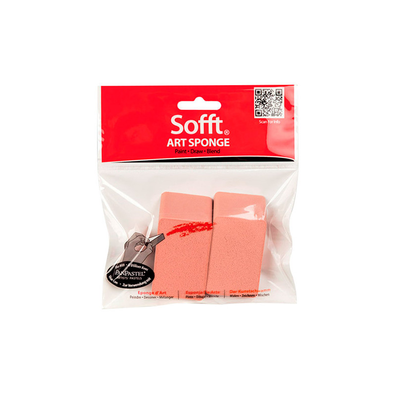 PanPastel Sofft sponge oblique flat 2 pcs