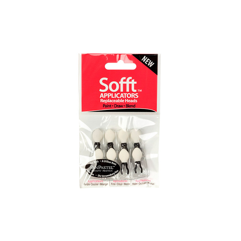 PanPastel Sofft wymienne końcówki do 63070 8szt - sklep plastyczny - s