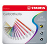 Stabilo carbothello zestaw 24 pasteli suchych w kredce metal opa - skl