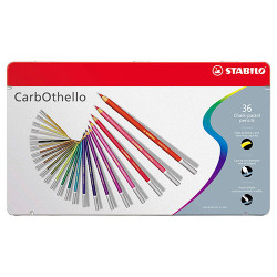 Stabilo carbothello set of 36 dry pastels in a metal opa crayon