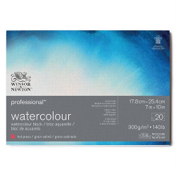 Blok Winsor&Newton professional akwarelowy hot pressed 300g 20ark - sk