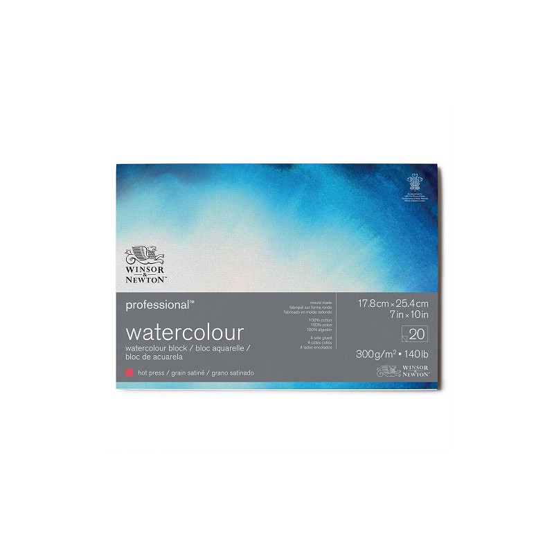Blok Winsor&Newton professional akwarelowy hot pressed 300g 20ark - sk