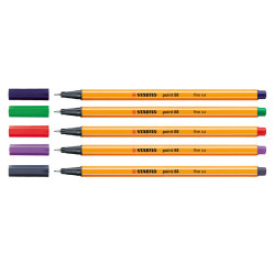 Stabilo point 88 set of 40 colors fineliners