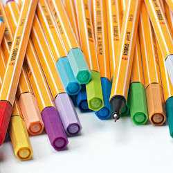 Stabilo point 88 zestaw cienkopisów 40 kolorów - sklep plastyczny - sz