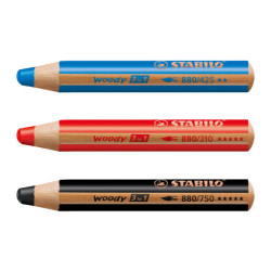Stabilo woody 3in1 arty pencils 18 colors