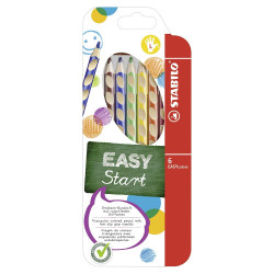 Stabilo easy start pencils for left-handed 6 colors