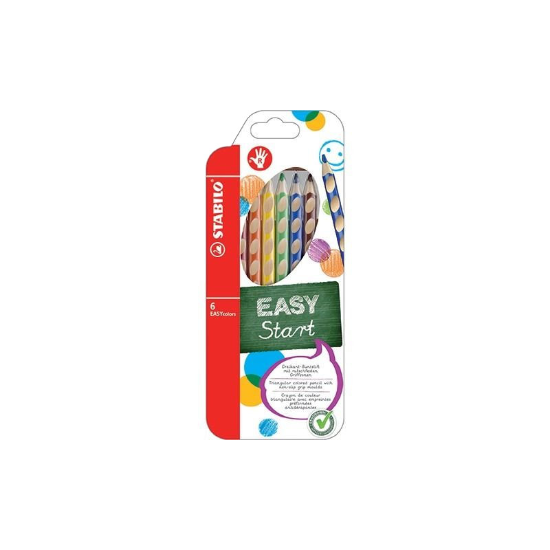 Stabilo easycolors zestaw 6 kredek dla praworęcznych - sklep plastyczn