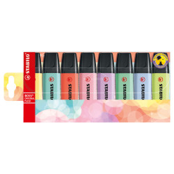 Stabilo boss original pastel zestaw zakreślaczy 8 kolorów - sklep plas
