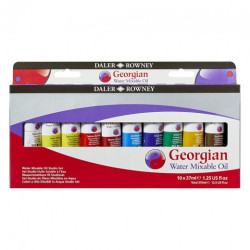 Daler Rowney Georgian water mixable oil zestaw 10x37ml - sklep plastyc