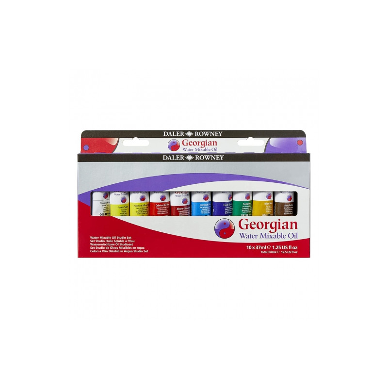 Daler Rowney Georgian water mixable oil set 10x37ml