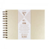 Clairefontaine iridescent ivory album na spirali 200g 40ark - sklep pl
