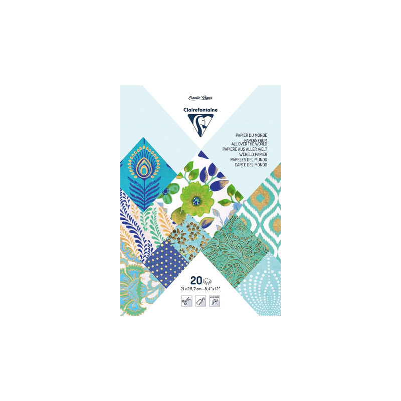 Clairefontaine scrapbooking paper A4 20ark