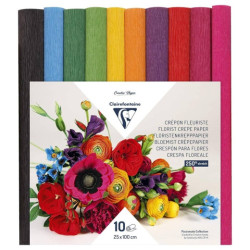 Clairefontaine krepina florist 25x100cm 10 pieces