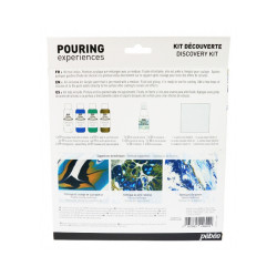Pebeo discovery kit pouring set 4x59ml + silicone 50ml