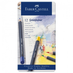 Faber-Catell goldfaber zestaw 12 kredek artystycznych - sklep plastycz