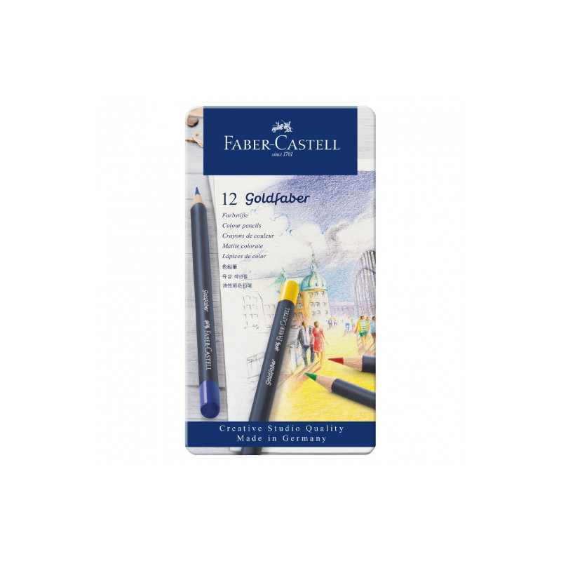 Faber-Catell goldfaber zestaw 12 kredek artystycznych - sklep plastycz