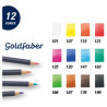 Faber-Catell goldfaber zestaw 12 kredek artystycznych - sklep plastycz