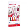 Edding set of 5 markers for fabrics 2-3mm warm colors