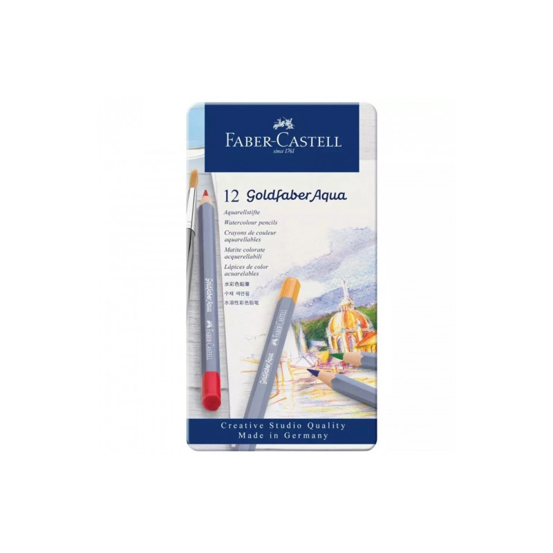 Faber-Castell goldfaber aqua set of 12 crayons