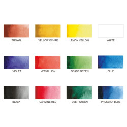 Kuretake Zig set of 12 transparent watercolor paints