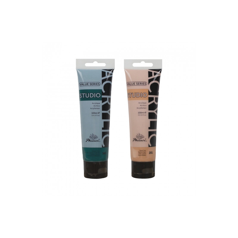 Phoenix farby akrylowe acrylic 100ml - sklep plastyczny - szał dla pla