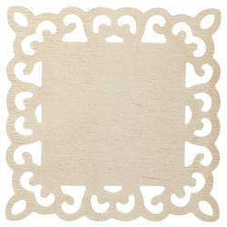 Openwork square board 25x25cm