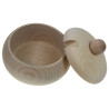 Wooden sugar bowl