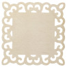 Wooden openwork pad 12x12cm