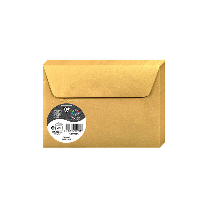 Clairefontaine pollen koperty metaliczne 114x162mm 120g 20 sztuk - skl