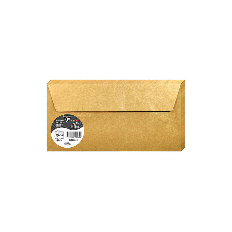 Clairefontaine pollen koperty metaliczne 110x220mm 120g 20 sztuk - skl