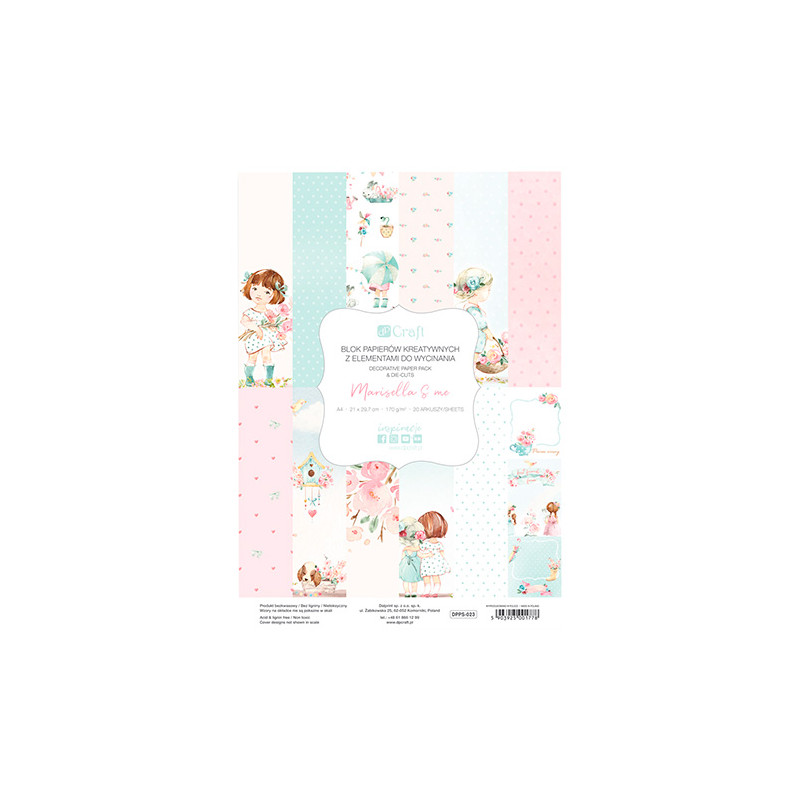 DP Craft marisella & me block of creative papers A4 170g 20 sheets