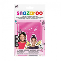 Snazaroo zestaw 6 szablonów fantazja girl - sklep plastyczny - szał dl