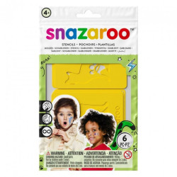 Snazaroo zestaw 6 szablonów universal - sklep plastyczny - szał dla pl