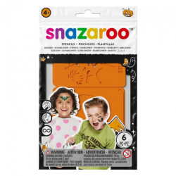 Snazaroo zestaw 6 szablonów hallowen - sklep plastyczny - szał dla pla