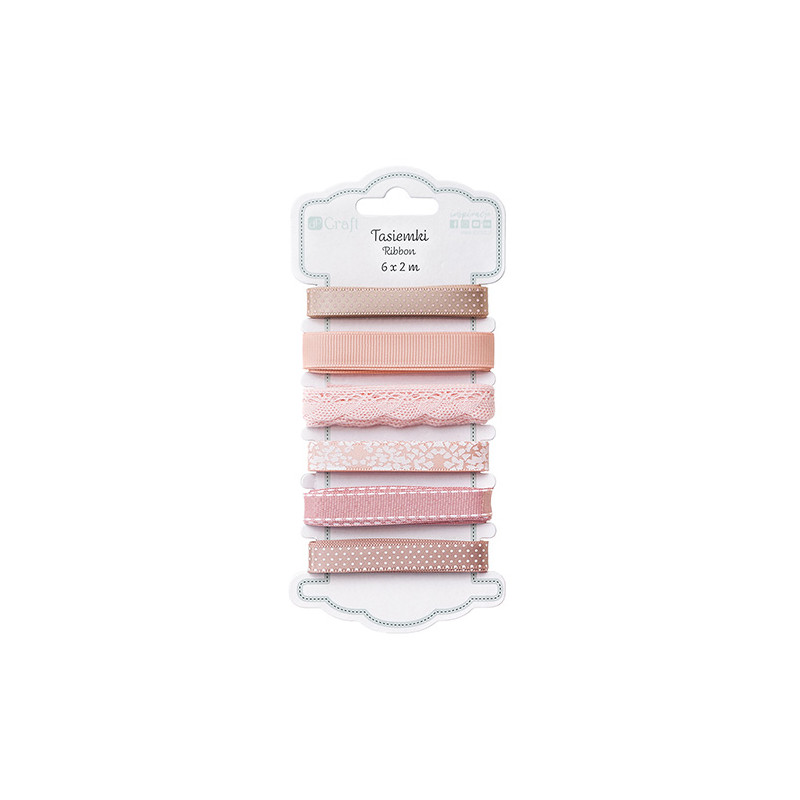 DP Craft nudes set of ribbons 6 x 2m