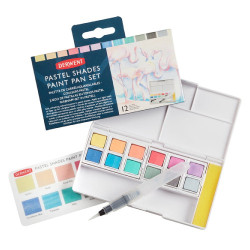 Derwent pastel shades zestaw 12 farb pastelowych - sklep plastyczny -