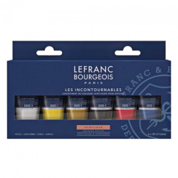 Lefranc & Bourgeois set of acrylic paints fine 6x20ml