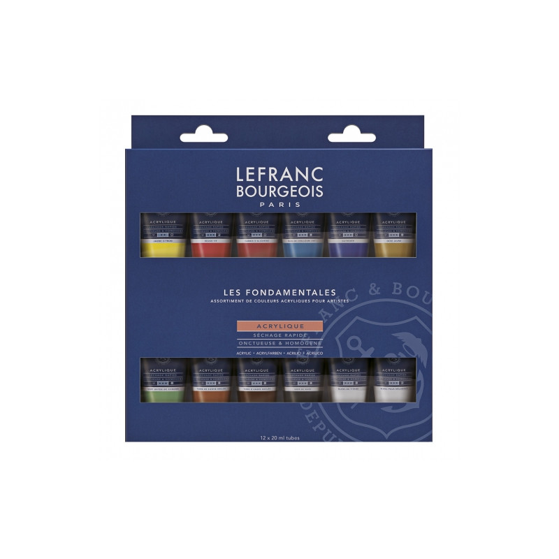 Lefranc & Bourgeois set of acrylic paints fine 12x20ml