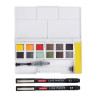 Derwent Line&Wash zestaw 12 farb z cienkopisami - sklep plastyczny - s