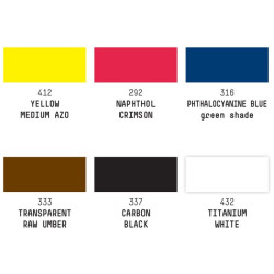 Liquitex essential zestaw tuszy akrylowych 6x30ml - sklep plastyczny -