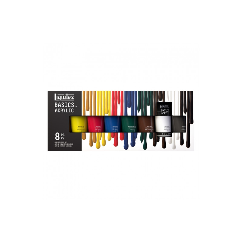 Liquitex set of basic acrylic paints 8x75 ml