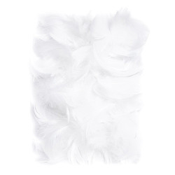 Piórka białe 5-12cm 10g - sklep plastyczny - szał dla plastyków