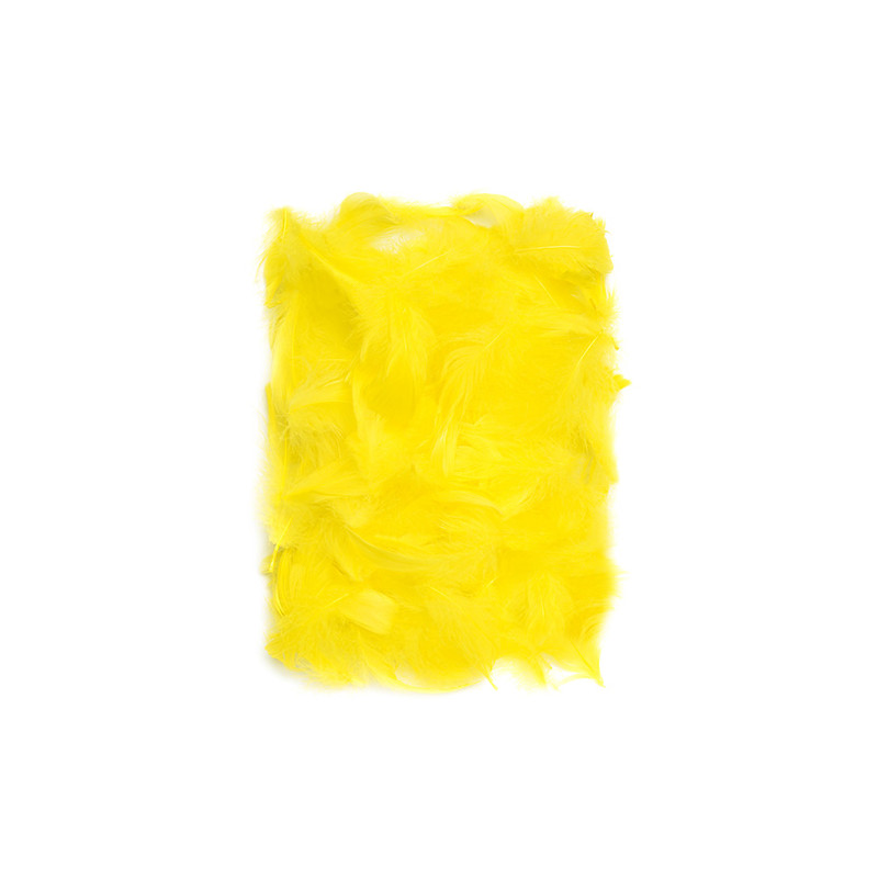 Yellow feathers 5-12cm 10g