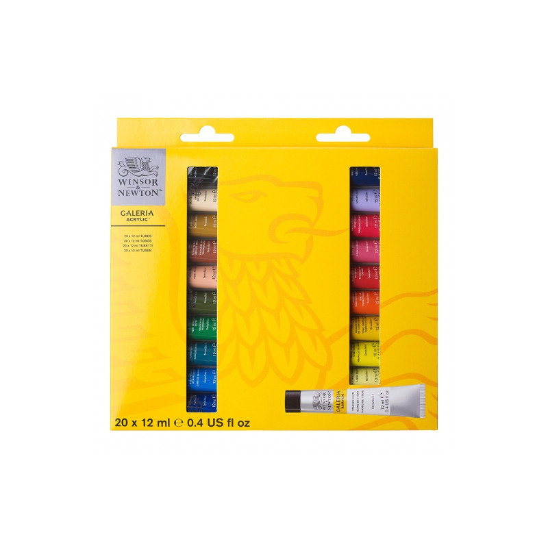 Winsor & Newton gallery set of acrylic paints 20x12 ml