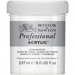 Winsor & Newton professional acrylic paint 237 ml titanium white