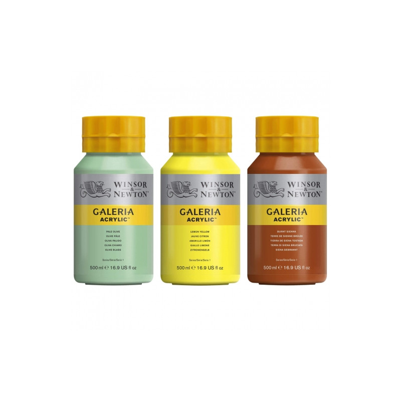 Winsor&Newton galeria farby akrylowe 500ml - sklep plastyczny - szał d