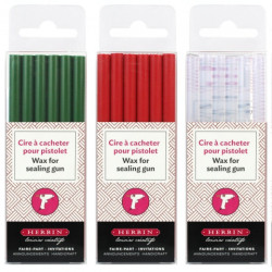Herbin wax for glue gun 7mm 6 pieces