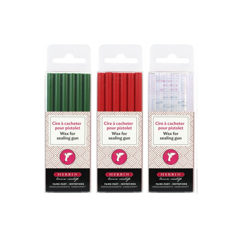 Herbin wax for glue gun 7mm 6 pieces